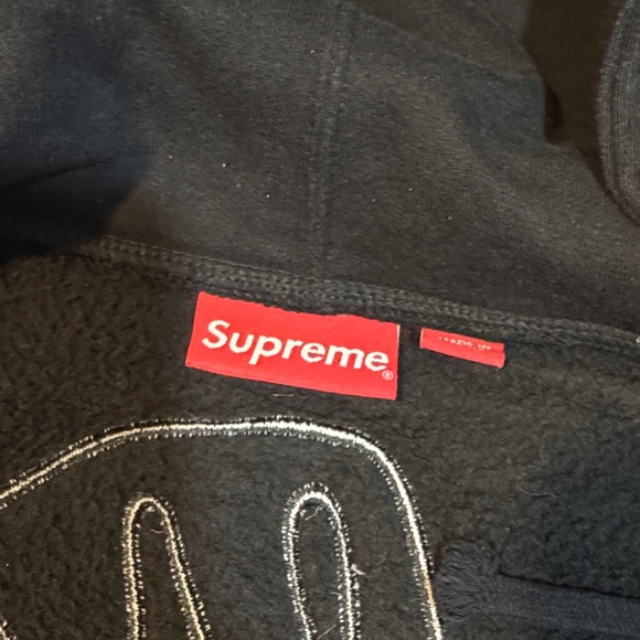 Supreme Black Zip-Up Hoodie - Picture 4 of 6